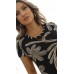 034355 Blusa Manga Curta Ramany Estampada